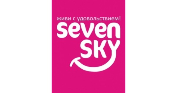 Seven sky tv. Севен Скай. Seven Sky логотип. Севен Скай интернет. Севен Скай голубое.