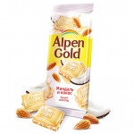 Отзывы о Белый шоколад Alpen Gold с миндалём и кокосовой стружкой, 90г